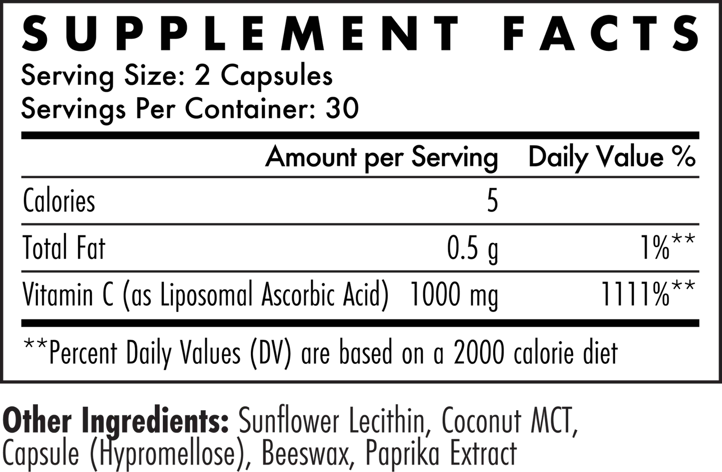 Liposomal Vitamin C