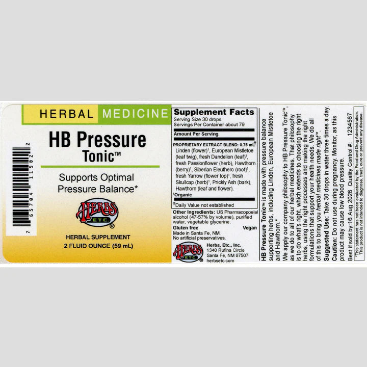 HB Pressure Tonic 2 OZ