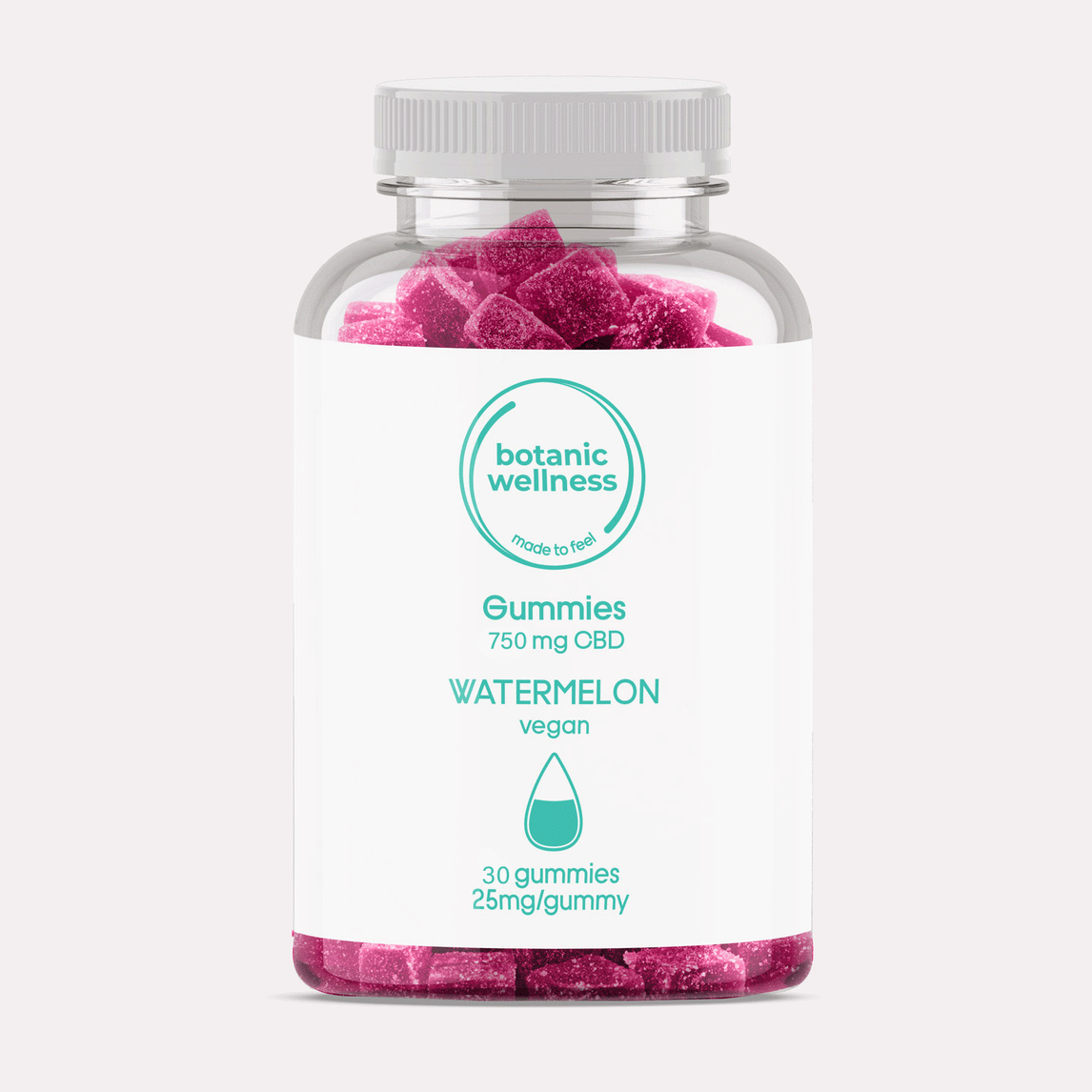 Botanic Wellness CBD Gummies - Watermelon 25mg