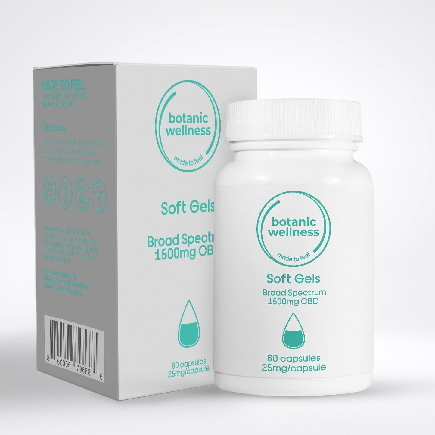 CBD Gel Capsules 60 Count