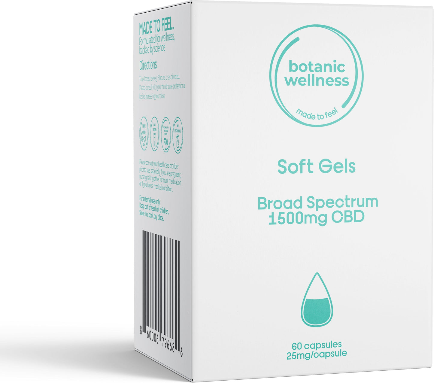 CBD Gel Capsules 60 Count