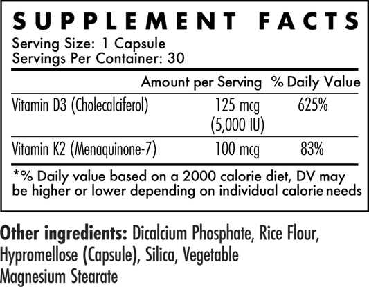 Vitamin D3 with K2 (TWC)