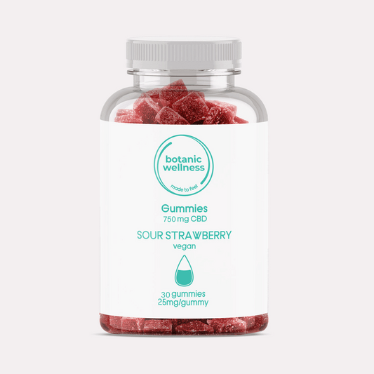 Botanic Wellness CBD Gummies - Sour Strawberry 25mg